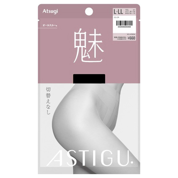 【魅】切替なし ストッキング AP6004 / ブラック(480) / L-LL / 本体
