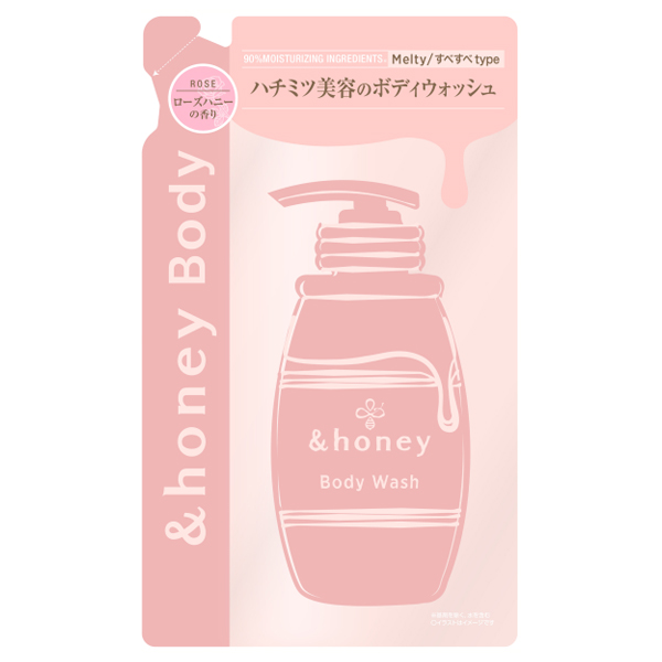 メルティモイスト ジェルボディウォッシュ / 440ml / 詰替え / ピュアローズハニーの香り