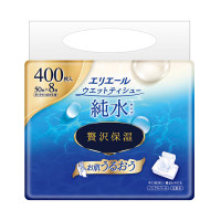 ウェットティシュー 純水タイプ 贅沢保湿 ボックス / 詰替え / 50枚×8個