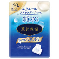 ウェットティシュー 純水タイプ 贅沢保湿 ボックス / 詰替え / 50枚×3個