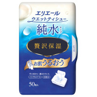 ウェットティシュー 純水タイプ 贅沢保湿 ボックス / 本体 / 50枚