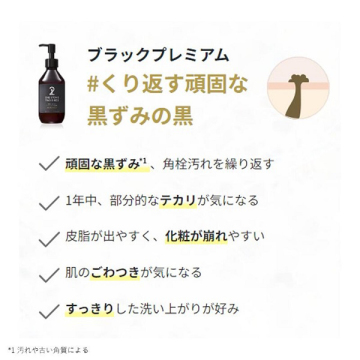 洗顔だけじゃない+パックもできる洗顔料 ブラックプレミアム 03