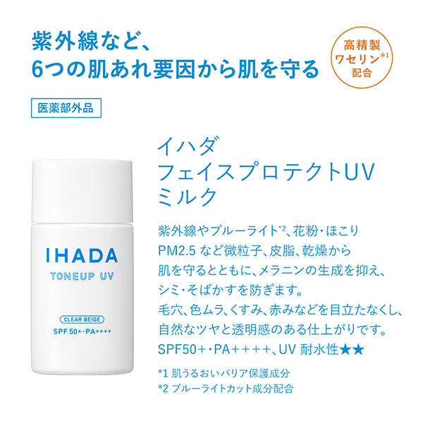 薬用フェイスプロテクトUV ミルク / SPF50+ / PA++++ / 30ml / 本体 / 無香料 1