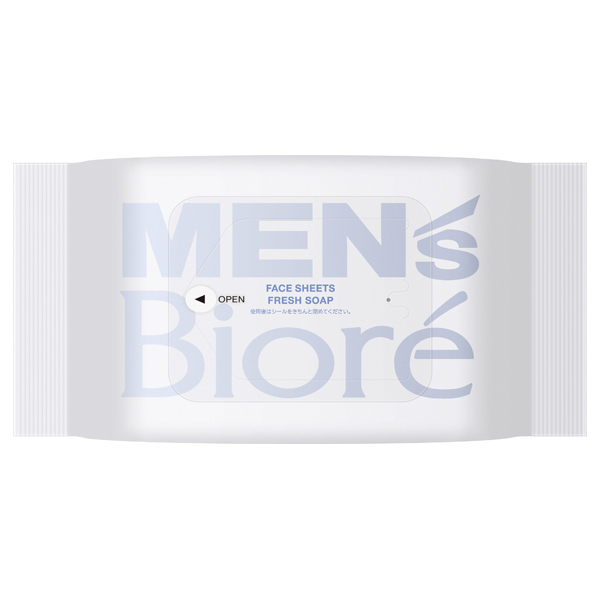 MEN's Biore フェイスシート 34枚入り メンズビオレ フェイスシート 化粧水成分in | 花王公式通販