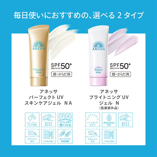 ブライトニングUV ジェル N / SPF50+ / PA++++ / 90g / 本体 / フルーティーフローラルの香り / みずみずしい 1