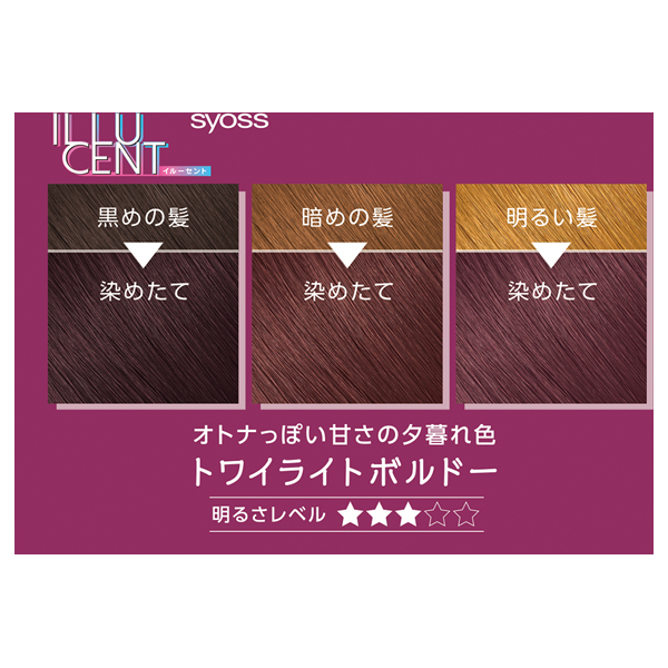 イルーセント ミルキーヘアカラー / TR03 トワイライトボルドー / 55g+110ml+15g 1
