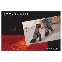 【数量限定】SOCKS×NAILコレクション / 本体 / 01 ブラックボーダー、Like a Rouge / 4.5mL