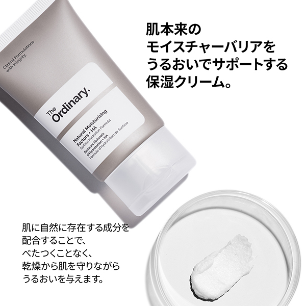 ナチュラルモイスチャライジングファクター+ヒアルロン酸*(NMF+