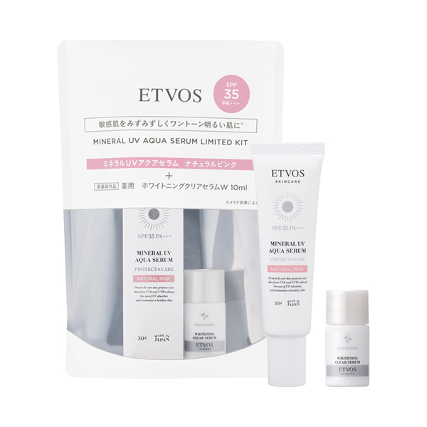 ミネラルUVアクアセラムリミテッドキット / SPF35 / PA+++ / ナチュラルピンク / 30g / 本体