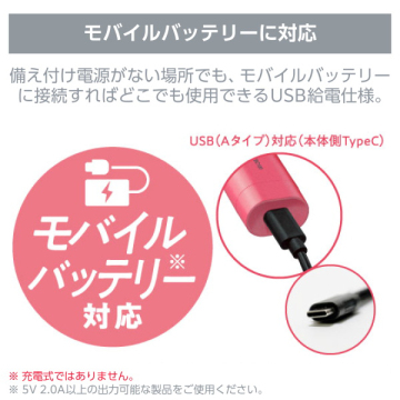 USB コンパクト ブラシアイロン 03