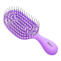 CREAGE 電動ヘアブラシ パープル クリアージュ｜見た目年齢をクリエイトする美容機器