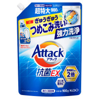 アタック抗菌EX / 詰替え / 900g / スプラッシュクリアの香り