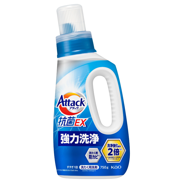 Amazon | アタック 洗濯洗剤 液体 抗菌スーパークリアジェル