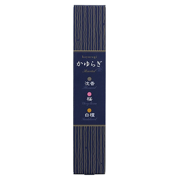 かゆらぎ アソート 沈香・桜・白檀 スティック45本入 香立付 / 45本