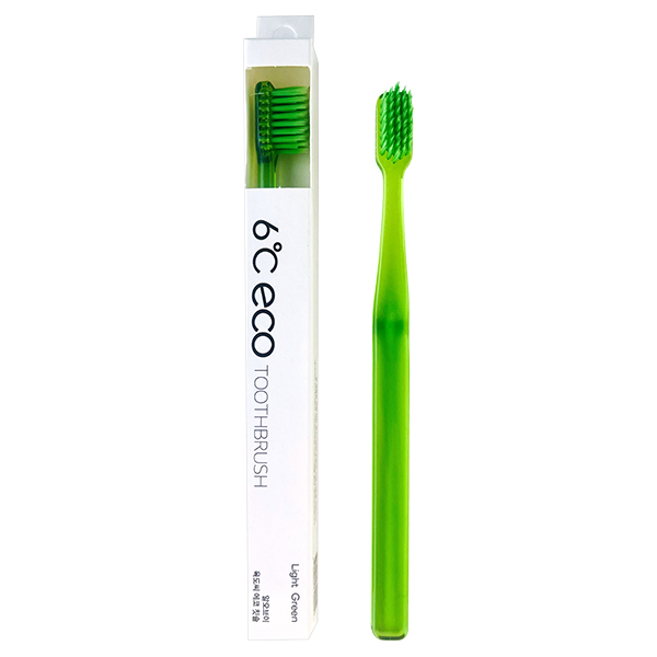 エコ歯ブラシ 6℃ ECO / 本体 / 6℃ ECO グリーン / 1本 / やわらかい