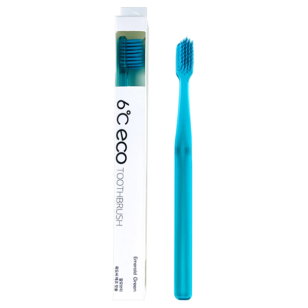 エコ歯ブラシ 6℃ ECO / 本体 / 6℃ ECO エメグリーン / 1本 / やわらかい