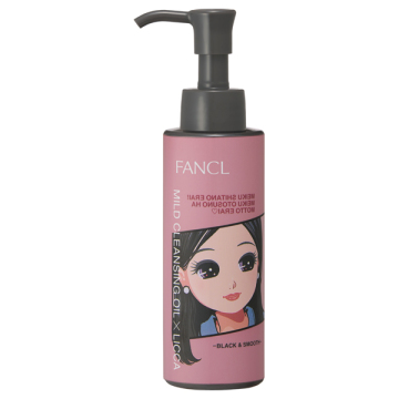 【単品】マイルドクレンジングオイル<ブラック&スムース> 120mL リカちゃん限定デザインボトル(本体) 02