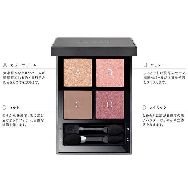 Qoo10] MINSHZEE ダブルアイシャドウ パレット ツートンカ