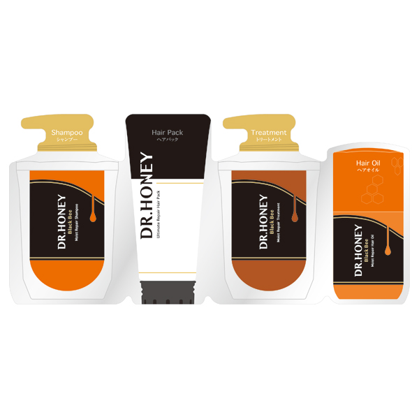 ブラックビー モイスト リペア 4ステップお試し / 10mL+8g+10g+3mL