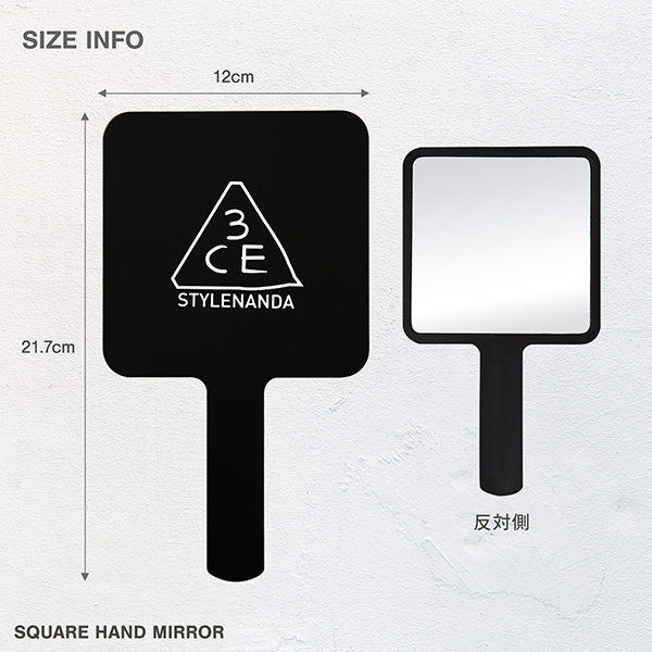 3CE スクエア ハンドミラー / 3CE STYLENANDA(ミラー・鏡, メイク