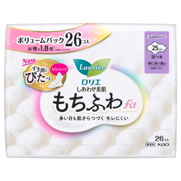 しあわせ素肌 もちふわfit ボリュームパック 特に多い昼用25cm 羽つき 02
