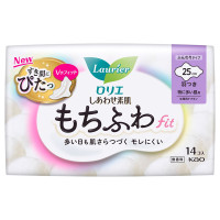 しあわせ素肌 もちふわfit 特に多い昼用25cm 羽つき / 14個 / 無香料