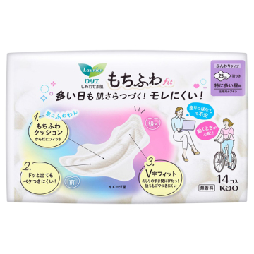 しあわせ素肌 もちふわfit 特に多い昼用25cm 羽つき 02