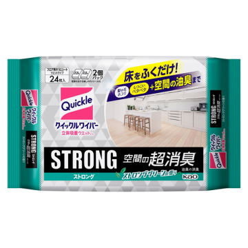 クイックルワイパー 立体吸着ウエットシート ストロング 空間の超消臭