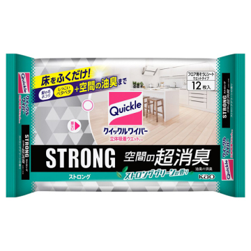 クイックルワイパー 立体吸着ウエットシート ストロング 空間の超消臭