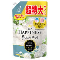 ハピネス 夢ふわタッチ 柔軟剤 / 詰め替え / 1285ml / ホワイトティー
