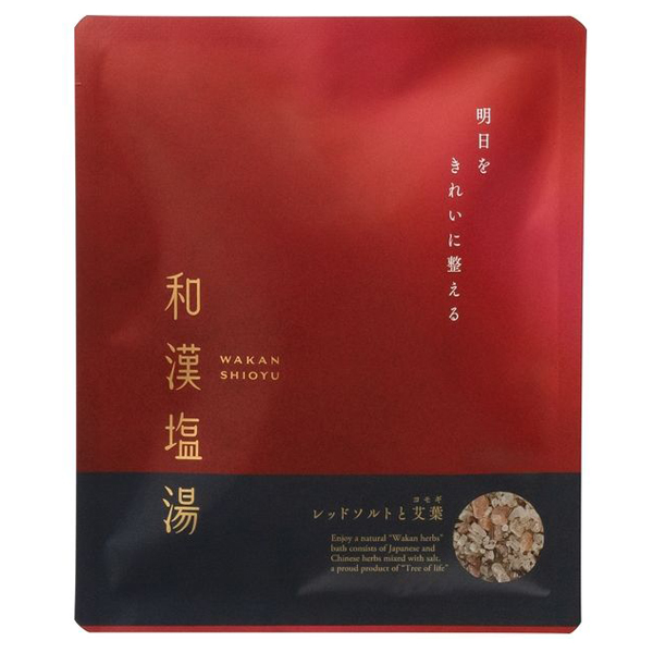 和漢塩湯 レッドソルトと艾葉(ヨモギ)～明日をきれいに整える～ / 30g