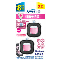 消臭芳香剤 車用 イージークリップ 抗菌+消臭 / 本体 / 2.5ml×2個 / クリーン・ピンク・スプラッシュ