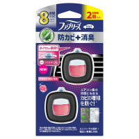 消臭芳香剤 車用 イージークリップ 防カビ+消臭 / 本体 / 2.5ml×2個 / プラチナフローラル