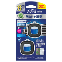 消臭芳香剤 車用 イージークリップ 防カビ+消臭 / 本体 / 2.5ml×2個 / クリスタルアクア