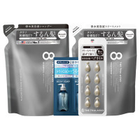 エイトザタラソ カプセルヘアオイル付きスムースキット / 詰め替え / 400mL×2+500mg×8粒+10mL×2 / フルーティフローラルの香り