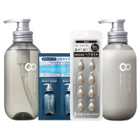 エイトザタラソ カプセルヘアオイル付きスムースキット / 475mL×2+500mg×8粒+10mL×2 / フルーティフローラルの香り