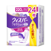 うすさら安心 吸水ケア 尿もれパッド 220cc / ウィスパー(その他