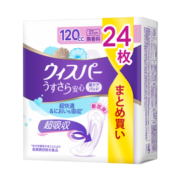 うすさら安心 吸水ケア 尿もれパッド 120cc 03