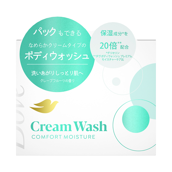 クリームウォッシュ コンフォートモイスチャー / 250g / グレープフルーツの香り