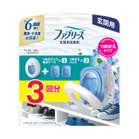 消臭芳香剤 玄関用 / 詰め替え入り本体ケース+詰め替えパック×2個 / 7ml×3 / フレンチ・リネン&ジャスミン