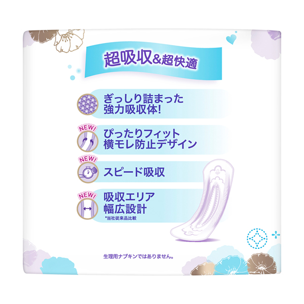 うすさら安心 吸水ケア 尿もれパッド 80cc / 30枚 / 無香料 1