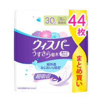 うすさら吸水 吸水ケア 尿もれパッド 30cc / 44枚 / 無香料