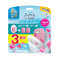 消臭芳香剤 トイレ用 / 詰め替え入り本体ケース+詰め替えパック×2個 / 6.3ml×3 / クラシック・ブーケ