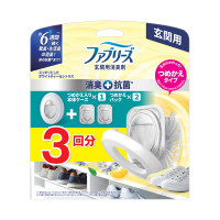 消臭芳香剤 玄関用 消臭+抗菌 / 詰め替え入り本体ケース+詰め替えパック×2個 / 7ml×3 / ホワイトティー&シトラス