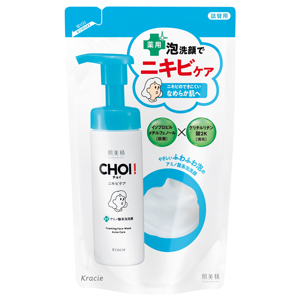 CHOI薬用泡洗顔 ニキビケア / 詰替え / 140ml / グリーンハーバルの香り