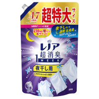 超消臭1WEEK 柔軟剤 夜干し用 / 詰替え / 1510ml / アクアナイトシャボン