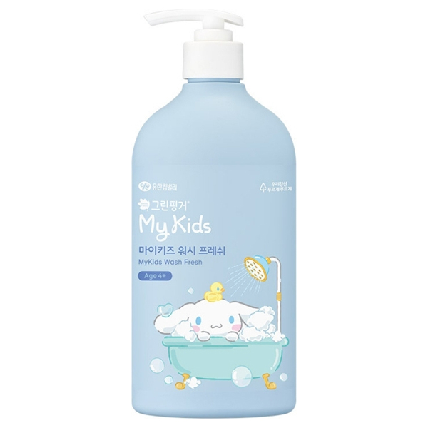 マイキッズ フレッシュウォッシュ / 本体 / シナモロール / 500mL / 爽やかな緑の森のフレッシュグリーンの香り