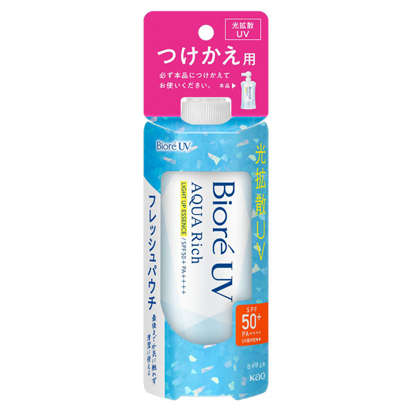 ビオレUV アクアリッチ ライトアップエッセンス フレッシュ / SPF50+ / PA++++ / つけかえ用(パウチ) / 120g