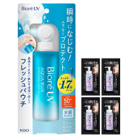 アクアリッチ ウォータリーエッセンス フレッシュパウチ セット / SPF50+ / PA++++ / 120g、4枚