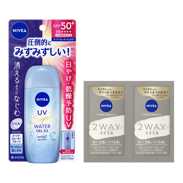 UV ウォータージェルEX セット / SPF50+ / PA++++ / 80g、4g